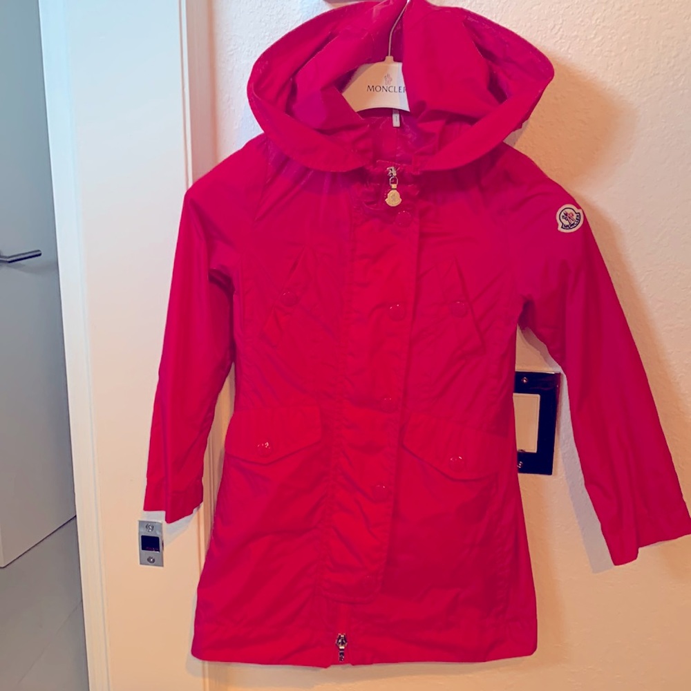 Moncler raincoat girls size 6